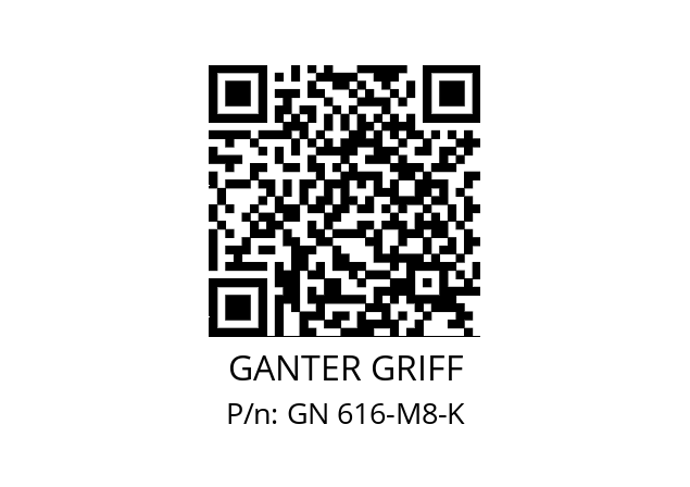   GANTER GRIFF GN 616-M8-K