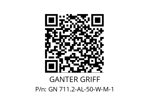   GANTER GRIFF GN 711.2-AL-50-W-M-1