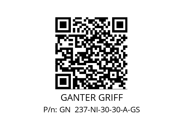   GANTER GRIFF GN  237-NI-30-30-A-GS