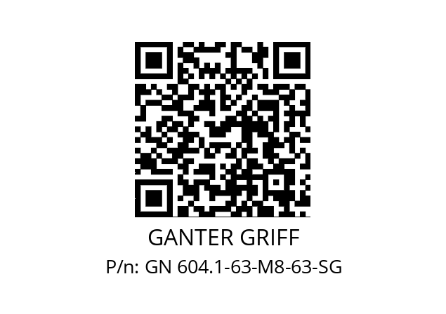   GANTER GRIFF GN 604.1-63-M8-63-SG