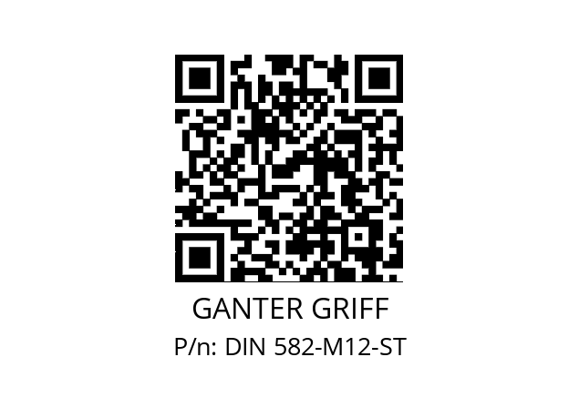   GANTER GRIFF DIN 582-M12-ST