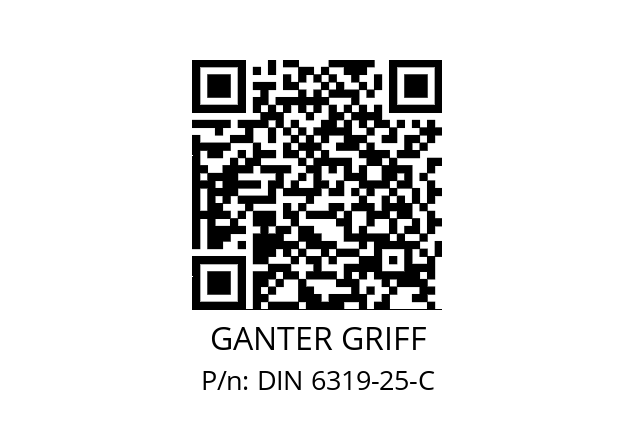   GANTER GRIFF DIN 6319-25-C