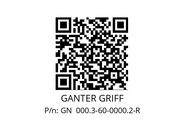   GANTER GRIFF GN  000.3-60-0000.2-R