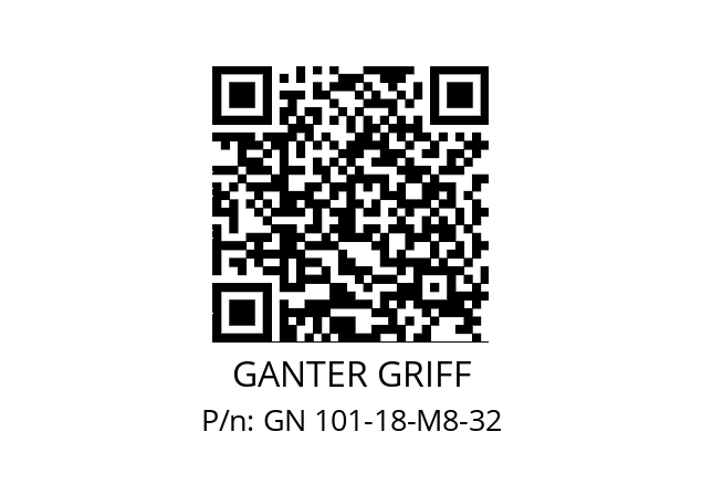   GANTER GRIFF GN 101-18-M8-32