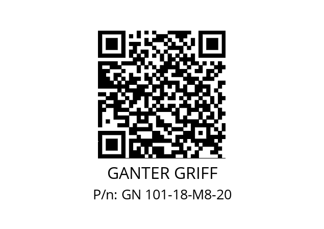   GANTER GRIFF GN 101-18-M8-20