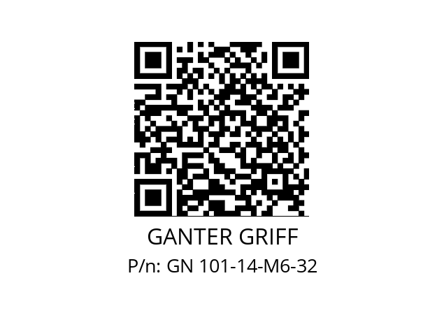   GANTER GRIFF GN 101-14-M6-32