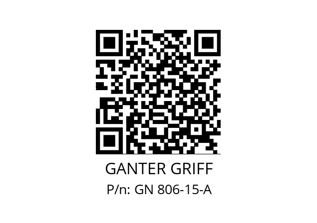   GANTER GRIFF GN 806-15-A