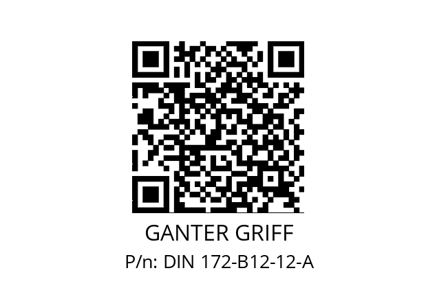   GANTER GRIFF DIN 172-B12-12-A