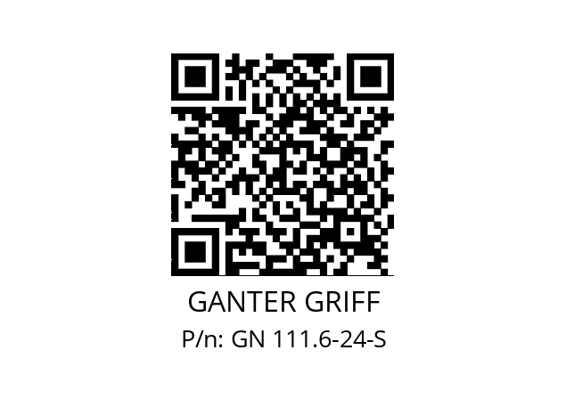   GANTER GRIFF GN 111.6-24-S