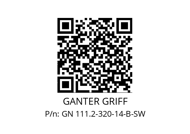   GANTER GRIFF GN 111.2-320-14-B-SW