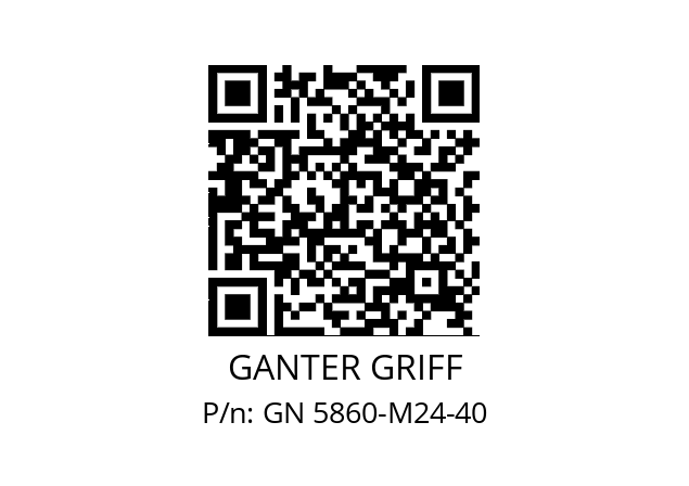   GANTER GRIFF GN 5860-M24-40