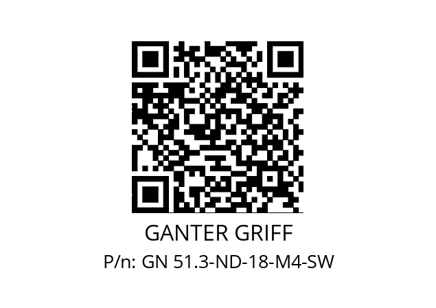   GANTER GRIFF GN 51.3-ND-18-M4-SW