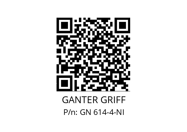   GANTER GRIFF GN 614-4-NI