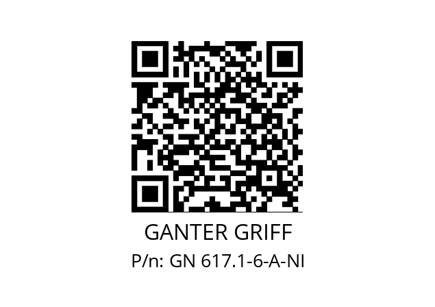   GANTER GRIFF GN 617.1-6-A-NI