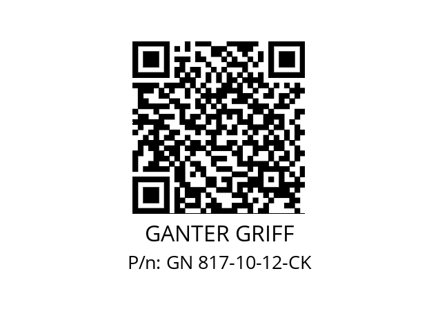   GANTER GRIFF GN 817-10-12-CK