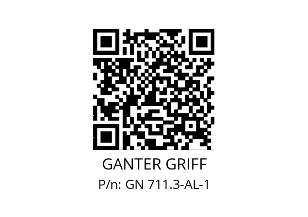   GANTER GRIFF GN 711.3-AL-1