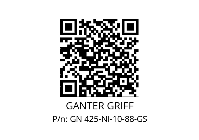   GANTER GRIFF GN 425-NI-10-88-GS