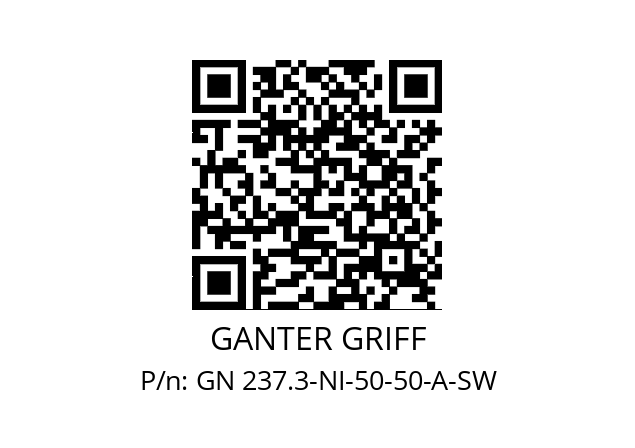   GANTER GRIFF GN 237.3-NI-50-50-A-SW