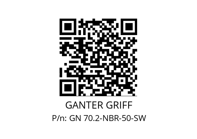   GANTER GRIFF GN 70.2-NBR-50-SW