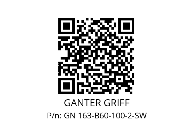   GANTER GRIFF GN 163-B60-100-2-SW