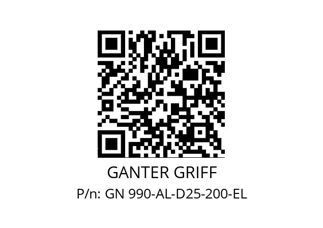   GANTER GRIFF GN 990-AL-D25-200-EL