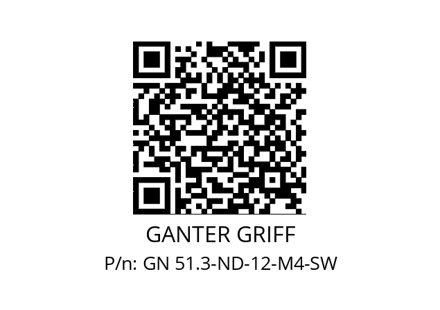   GANTER GRIFF GN 51.3-ND-12-M4-SW