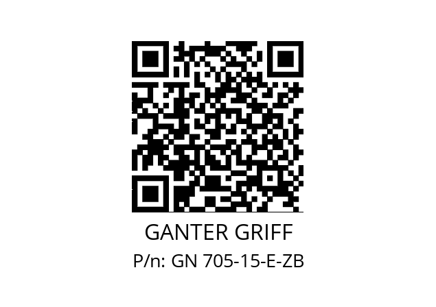   GANTER GRIFF GN 705-15-E-ZB