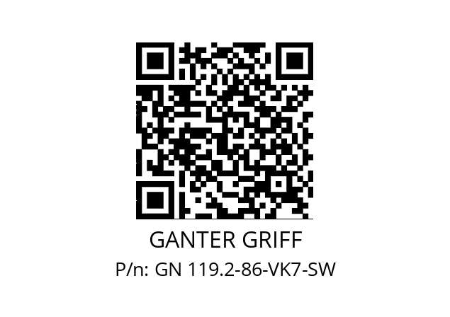   GANTER GRIFF GN 119.2-86-VK7-SW