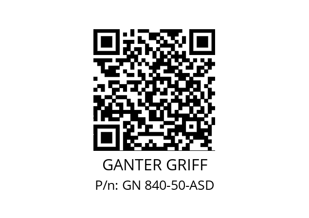   GANTER GRIFF GN 840-50-ASD