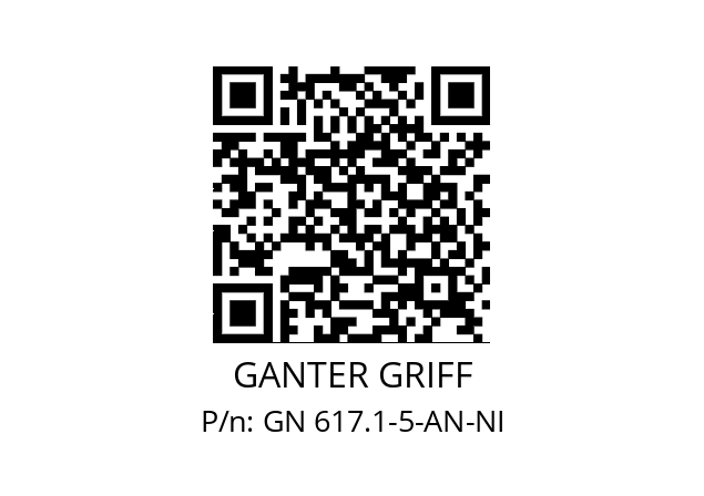   GANTER GRIFF GN 617.1-5-AN-NI