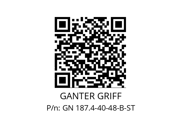   GANTER GRIFF GN 187.4-40-48-B-ST