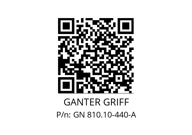   GANTER GRIFF GN 810.10-440-A