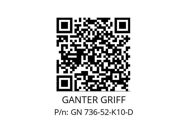   GANTER GRIFF GN 736-52-K10-D