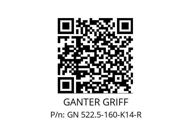   GANTER GRIFF GN 522.5-160-K14-R