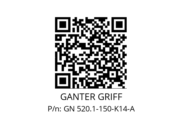   GANTER GRIFF GN 520.1-150-K14-A