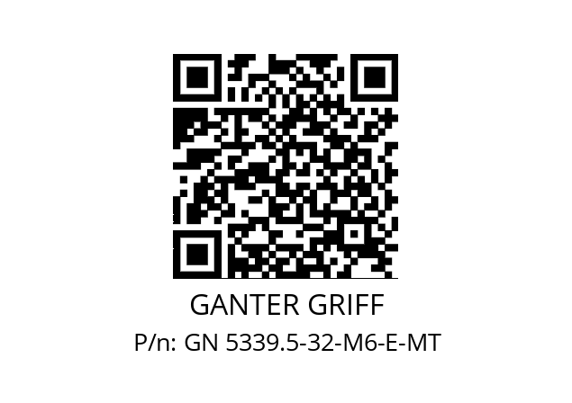   GANTER GRIFF GN 5339.5-32-M6-E-MT