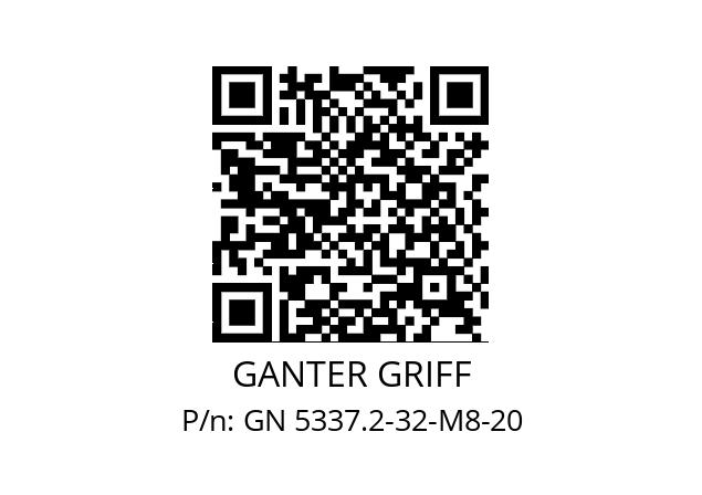   GANTER GRIFF GN 5337.2-32-M8-20