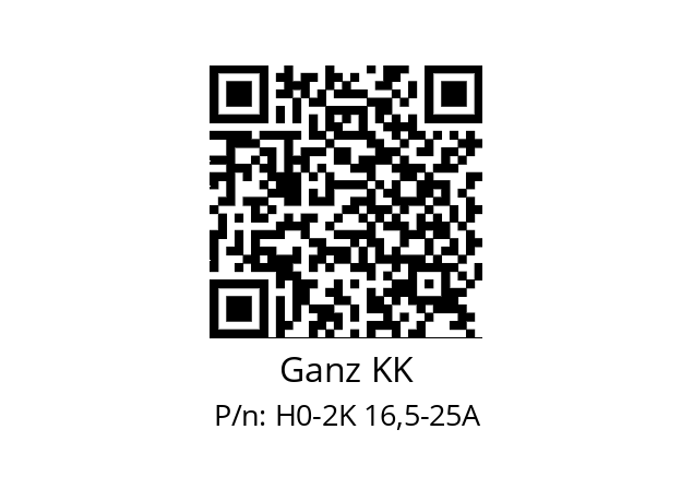   Ganz KK H0-2K 16,5-25A