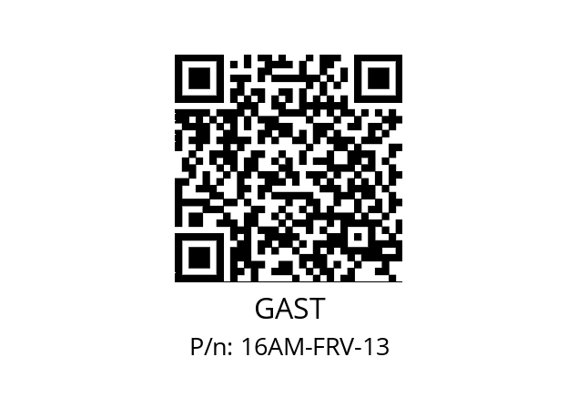   GAST 16AM-FRV-13