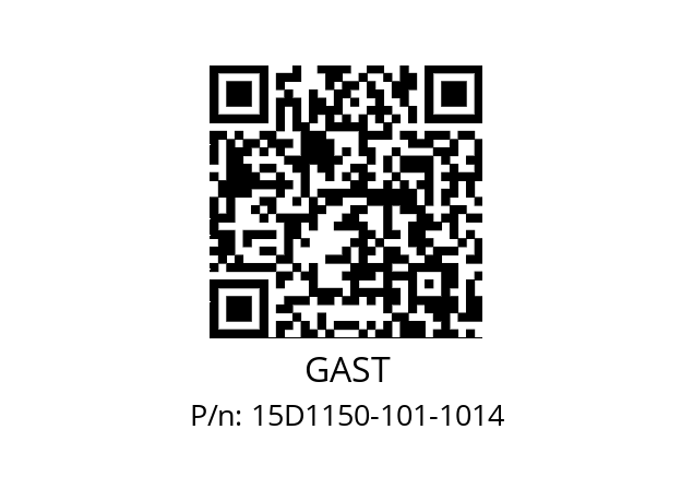   GAST 15D1150-101-1014