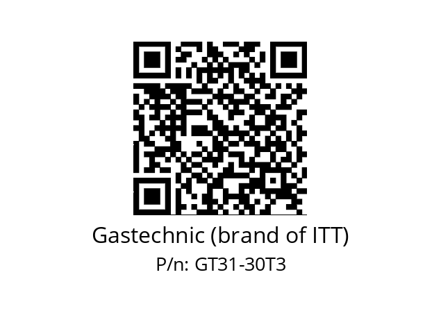   Gastechnic (brand of ITT) GT31-30T3