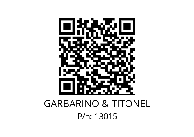   GARBARINO & TITONEL 13015