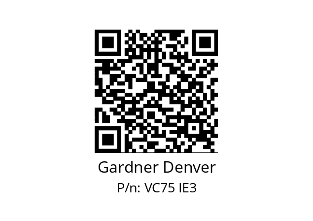  10265020GE Gardner Denver VC75 IE3