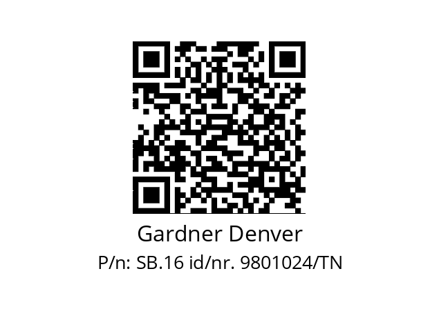   Gardner Denver SB.16 id/nr. 9801024/TN