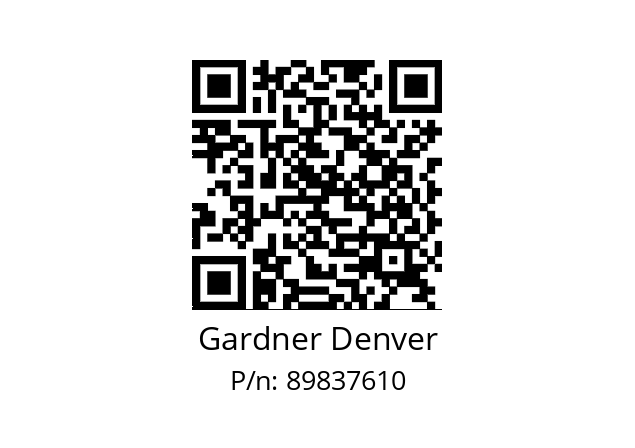   Gardner Denver 89837610