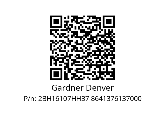   Gardner Denver 2BH16107HH37 8641376137000