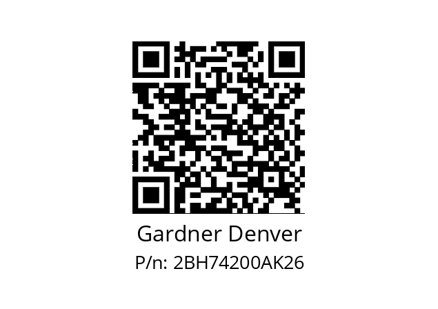   Gardner Denver 2BH74200AK26