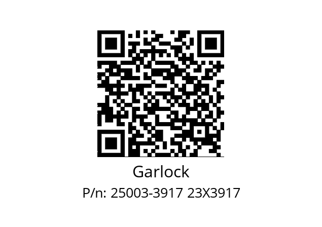   Garlock 25003-3917 23X3917