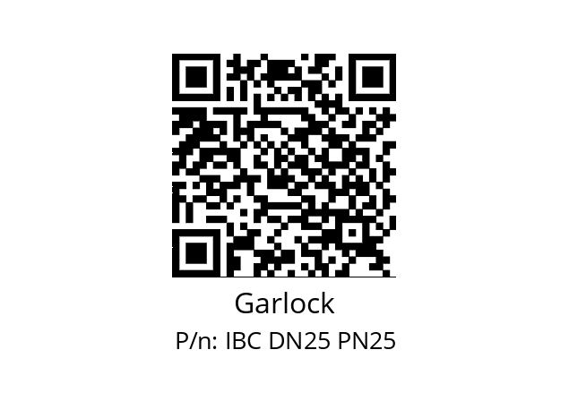   Garlock IBC DN25 PN25