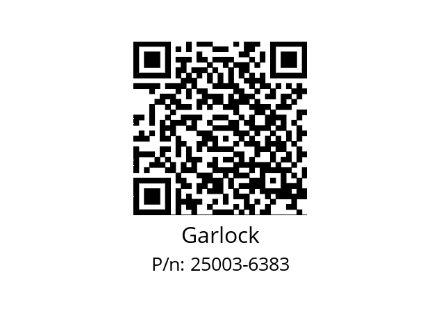   Garlock 25003-6383